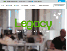 Tablet Screenshot of legacyisp.com